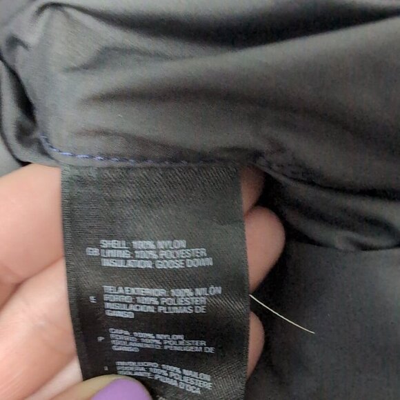 The North Face Navy Blue Nuptse 550 Down Parka Men Size XL - Picture 3 of 7